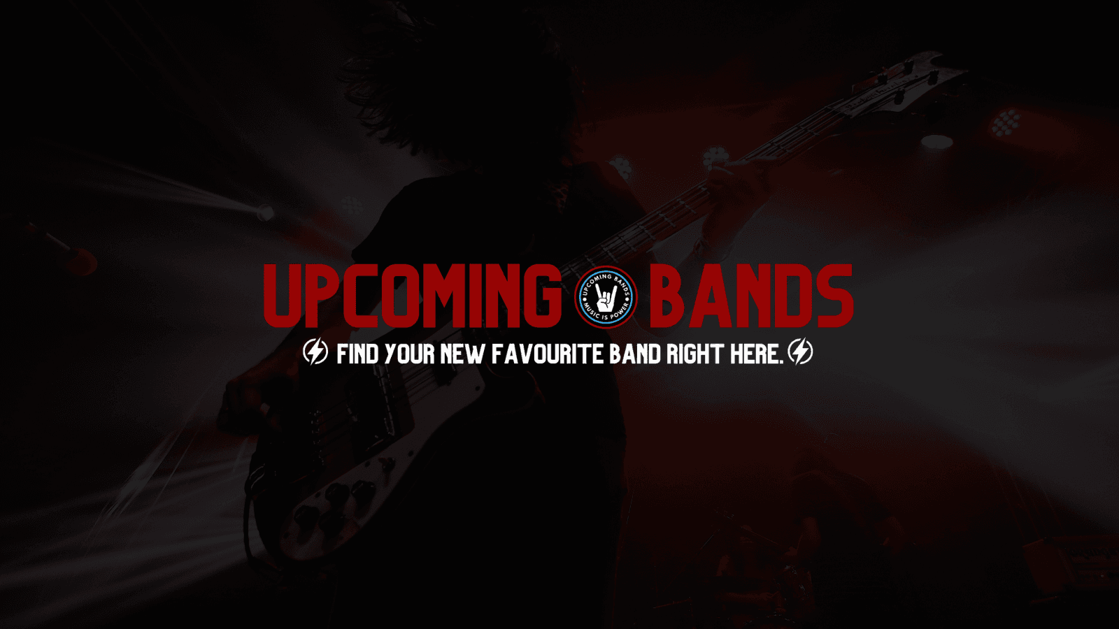 Upcoming Bands website design